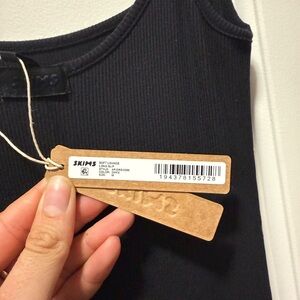 Skims Soft Lounge Black Slip NWT